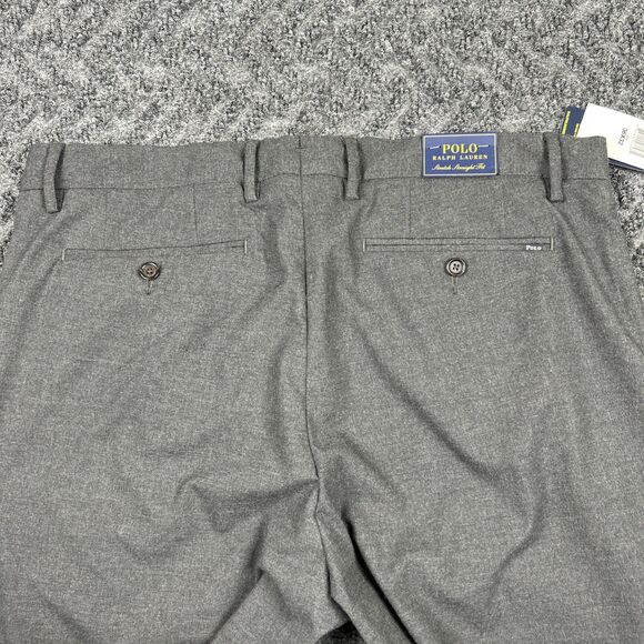 Polo Ralph Lauren Pants Men’s 36x32 Stretch Straight Fit Heather Gray NEW - Picture 8 of 9